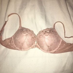 Rose gold lace bra